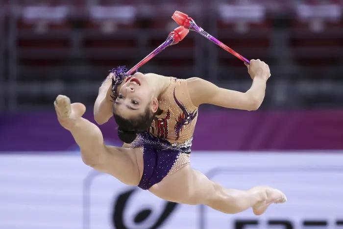 Framed Print : Rhythmic Gymnastics Sofia World Cup Print - 27 March 2021 Framed Print : Rhythmic Gymnastics Sofia World Cup Print - 27 March 2021