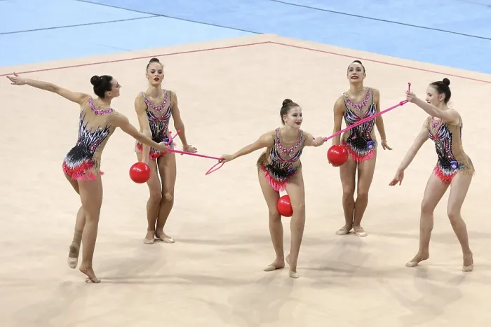 Framed Print : Rhythmic Gymnastics Print - Sofia, Bulgaria 2018 Framed Print : Rhythmic Gymnastics Print - Sofia, Bulgaria 2018
