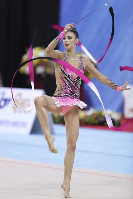Framed Print : Rhythmic Gymnastics Print - Sofia, Bulgaria 2017