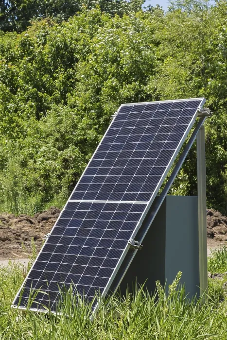 Framed Print : Solar Panel Print, Quebec Field Framed Print : Solar Panel Print, Quebec Field