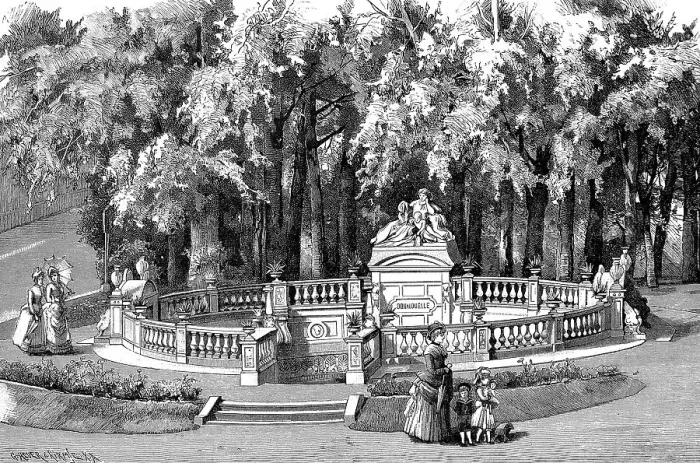 Framed Print : Print of The source of the Danube in Donaueschingen, Germany