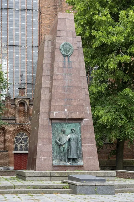 Framed Print : Soviet Memorial Print in Stralsund, Germany Framed Print : Soviet Memorial Print in Stralsund, Germany