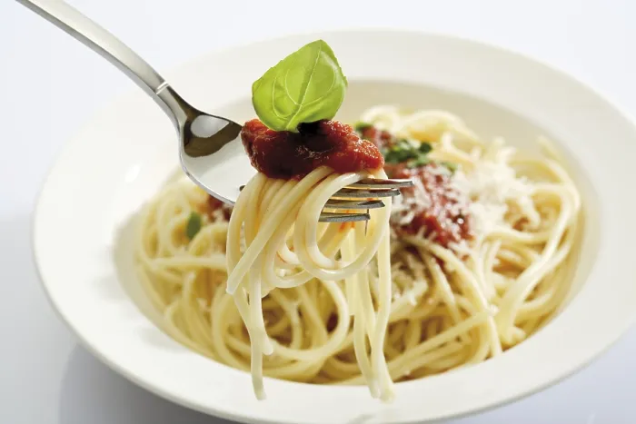 Framed Print : Spaghetti Bolognese Print on a Fork Framed Print : Spaghetti Bolognese Print on a Fork