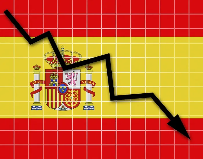 Framed Print : Spanish Flag and Arrow Graph Print Framed Print : Spanish Flag and Arrow Graph Print