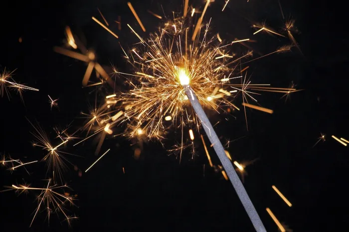 Framed Print : Sparkler Print in a Summer Night Sky Framed Print : Sparkler Print in a Summer Night Sky