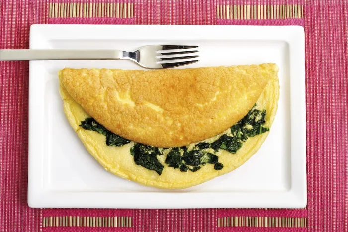 Framed Print : Spinach Omelet Print Framed Print : Spinach Omelet Print