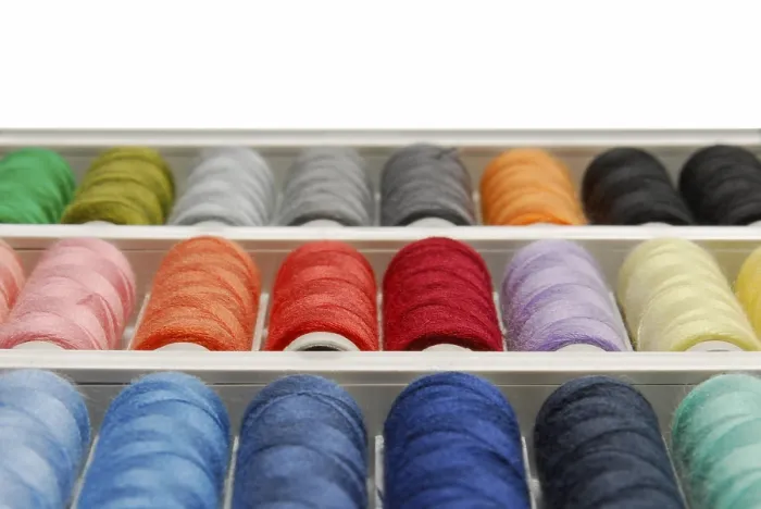 Framed Print : Spools of Thread in Various Colours Print Framed Print : Spools of Thread in Various Colours Print