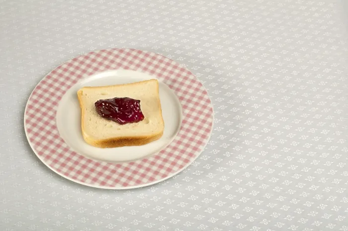 Framed Print : Spread Jam on Bread Print - Pink Checkered Plate Framed Print : Spread Jam on Bread Print - Pink Checkered Plate