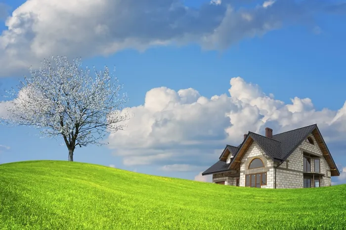 Framed Print : Spring Landscape Print Framed Print : Spring Landscape Print