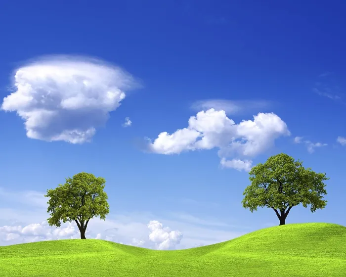 Framed Print : Spring Landscape Print - Blue Sky Framed Print : Spring Landscape Print - Blue Sky