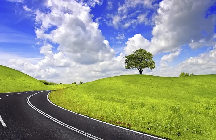 Framed Print : Spring Road Print by ImageBROKER Framed Print : Spring Road Print by ImageBROKER
