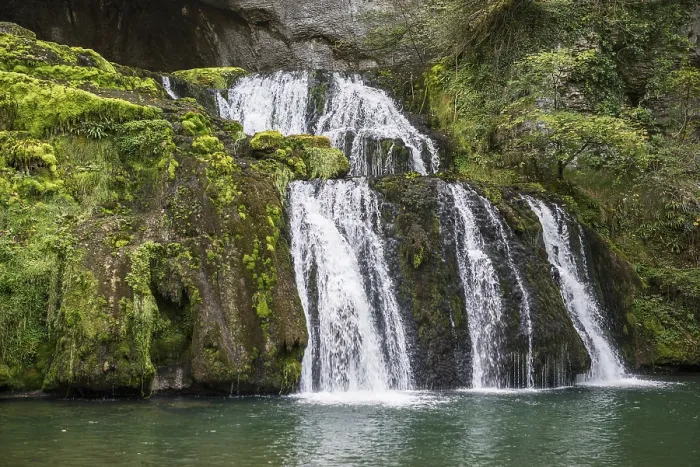 Framed Print : Source du Lison Spring and Waterfall Print Framed Print : Source du Lison Spring and Waterfall Print
