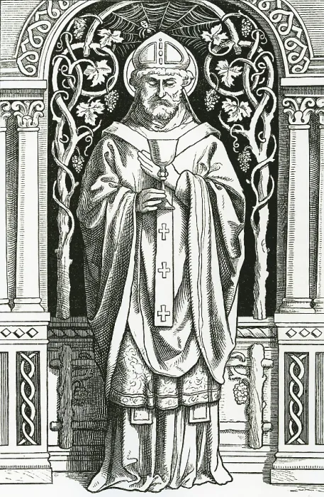 Framed Print : St Conrad, Bishop of Constance Print (1866) Framed Print : St Conrad, Bishop of Constance Print (1866)