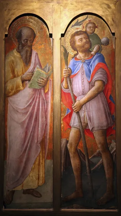 Framed Print : St. Mark and St. Christopher Print Framed Print : St. Mark and St. Christopher Print