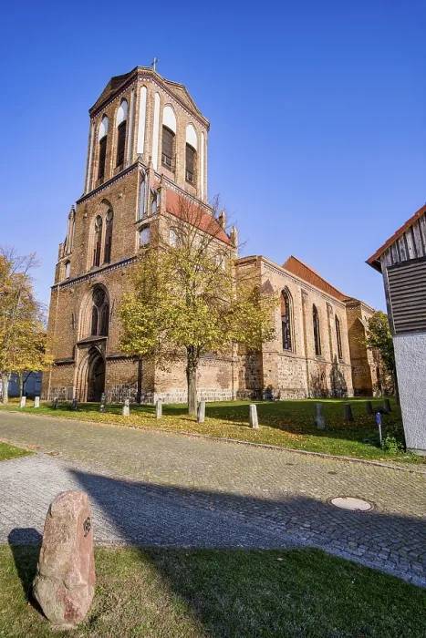 Framed Print : St Stephen's Church, Gartz Oder Print, Germany Framed Print : St Stephen's Church, Gartz Oder Print, Germany