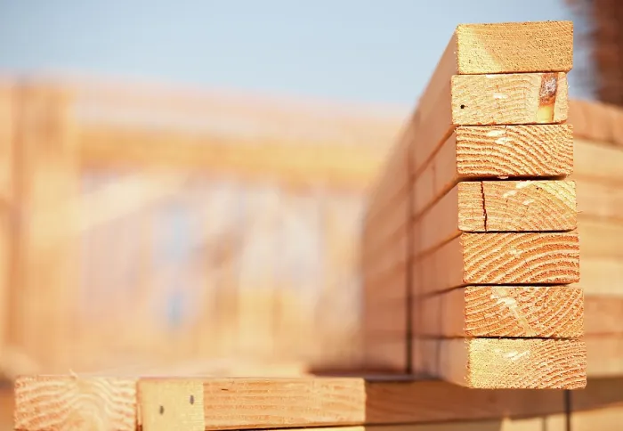 Framed Print : Stack of Building Lumber Print at Construction Site Framed Print : Stack of Building Lumber Print at Construction Site
