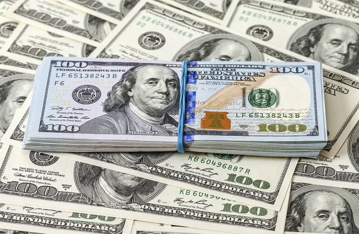 Framed Print : Stack of One Hundred Dollar Bills Print Framed Print : Stack of One Hundred Dollar Bills Print