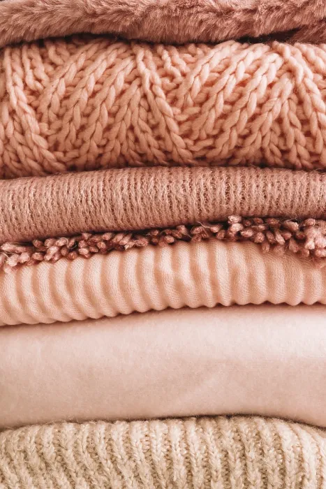 Framed Print : Stack Knitted Sweaters Print Framed Print : Stack Knitted Sweaters Print