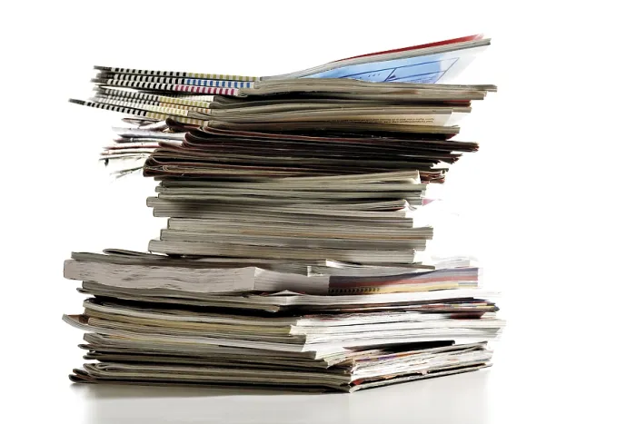Framed Print : Stack of Magazines Print Framed Print : Stack of Magazines Print