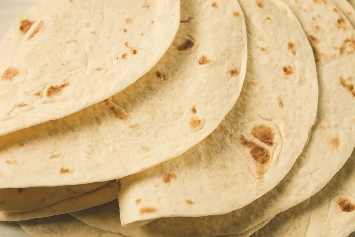 Framed Print : Mexican Tortillas Print, Top View Close-Up