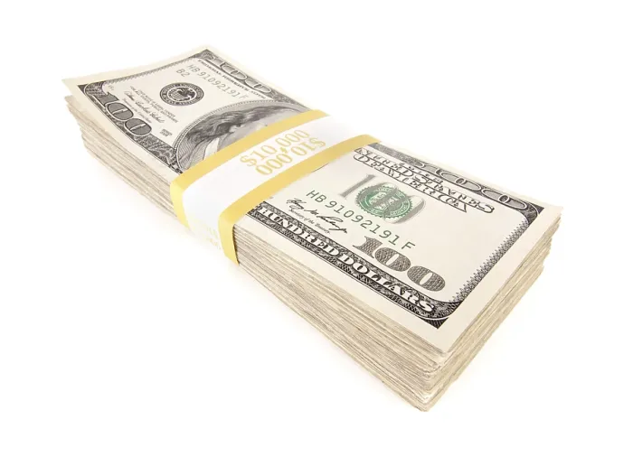 Framed Print : Stack of $10,000 in 100 Dollar Bills Print Framed Print : Stack of $10,000 in 100 Dollar Bills Print