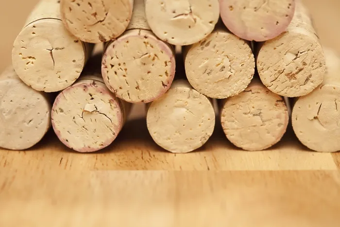 Framed Print : Stack of Wine Corks Print on Wood Framed Print : Stack of Wine Corks Print on Wood