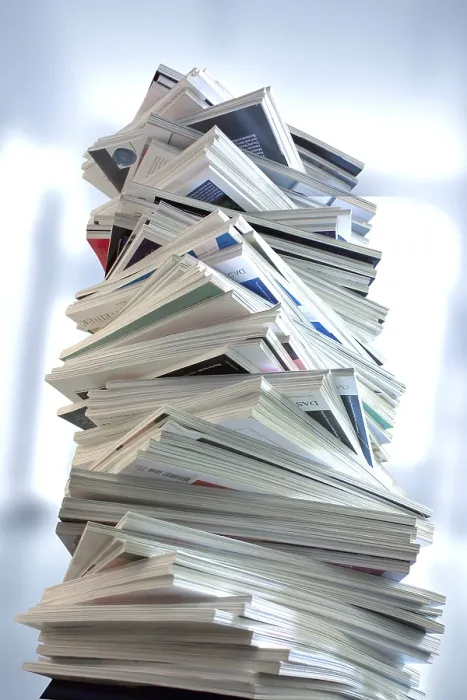 Framed Print : Stacked Magazine Print Edition Framed Print : Stacked Magazine Print Edition