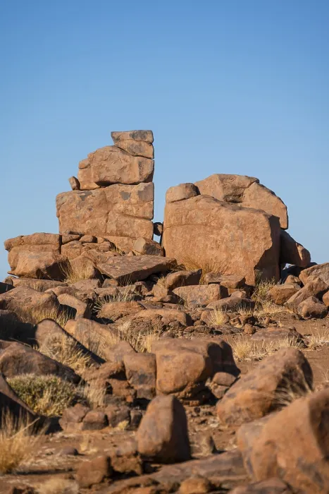 Framed Print : Stacked Red Rocks Print, Giants Playground, Namibia Framed Print : Stacked Red Rocks Print, Giants Playground, Namibia