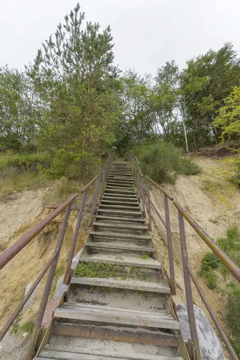 Framed Print : Langenberg Stairs Print, Bansin Beach, Usedom, Germany Framed Print : Langenberg Stairs Print, Bansin Beach, Usedom, Germany