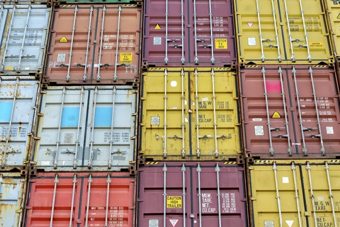 Framed Print : Standard Shipping Container Print - Terminal Loading Scene Framed Print : Standard Shipping Container Print - Terminal Loading Scene