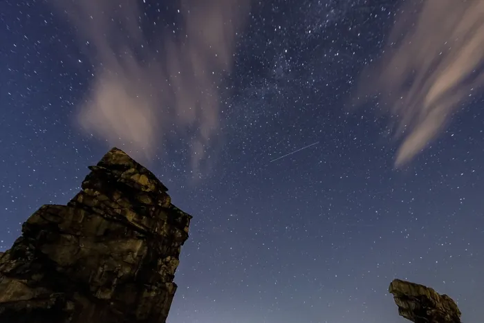 Framed Print : Starry Sky Print, Devil's Wall, Weddersleben Framed Print : Starry Sky Print, Devil's Wall, Weddersleben