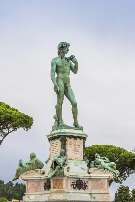 Framed Print : Statue of David Print in Piazza Michelangelo, Florence Framed Print : Statue of David Print in Piazza Michelangelo, Florence