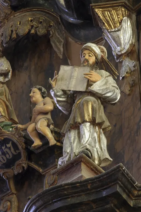 Framed Print : Statue of Saint Print Framed Print : Statue of Saint Print