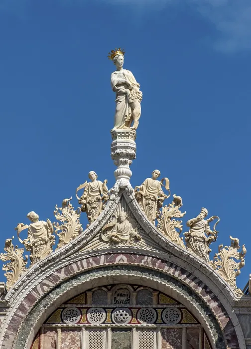 Framed Print : Venice St Mark's Basilica Statue Print Framed Print : Venice St Mark's Basilica Statue Print