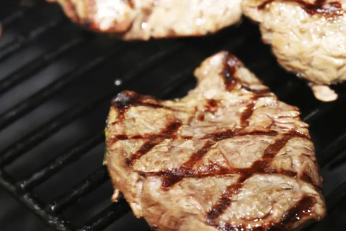 Framed Print : Grilled Steak Print with Diamond Pattern Framed Print : Grilled Steak Print with Diamond Pattern