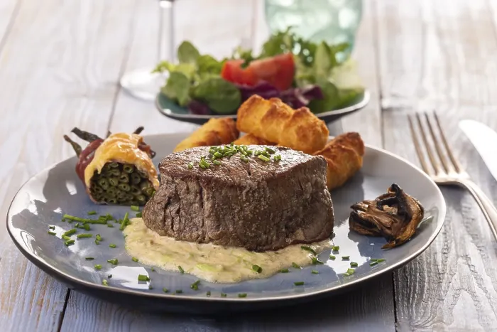 Framed Print : Steak on a Plate Print Framed Print : Steak on a Plate Print