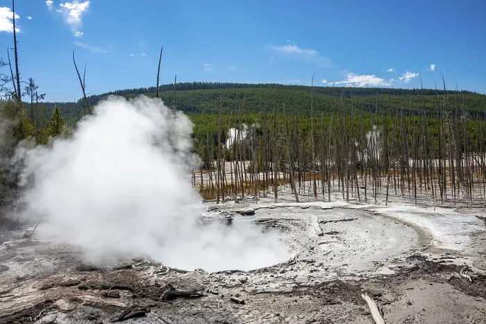 Framed Print : Steaming Hot Spring Print, Noris Geyser Basin, Yellowstone Framed Print : Steaming Hot Spring Print, Noris Geyser Basin, Yellowstone