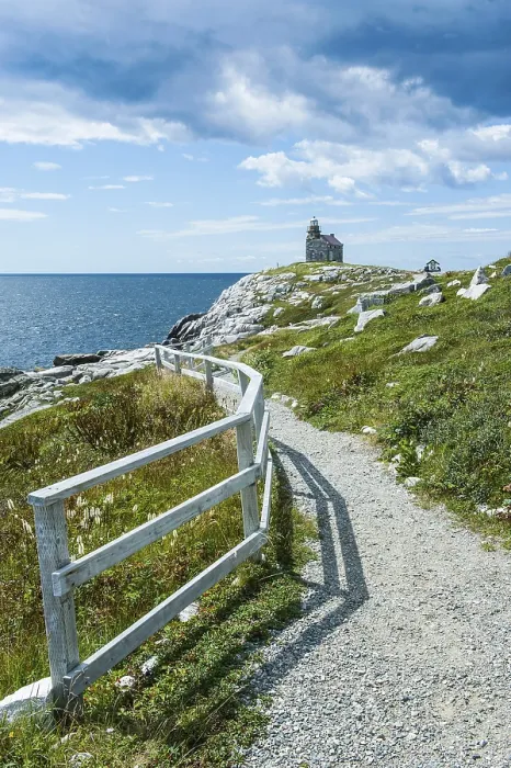 Framed Print : Rose Blanche Stone Lighthouse Print, Newfoundland, Canada