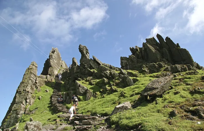 Framed Print : Skellig Michael Stone Steps Print, Ireland Framed Print : Skellig Michael Stone Steps Print, Ireland