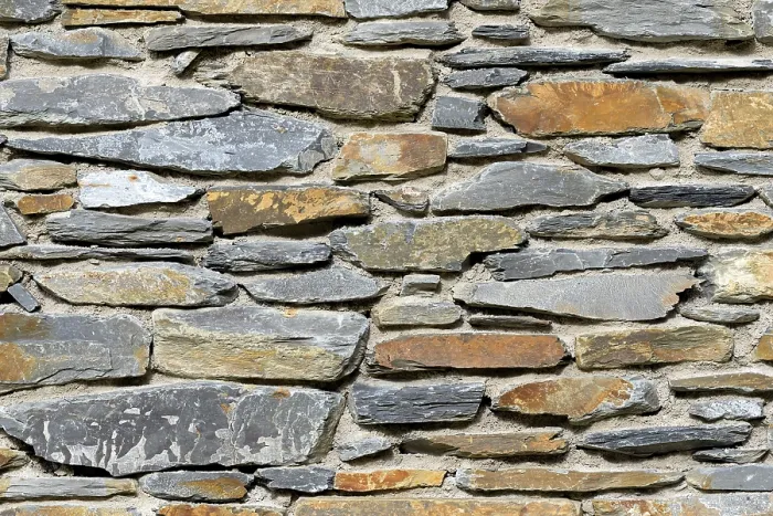 Framed Print : Slate Rock Stone Wall Print, Eastern Eifel Germany Framed Print : Slate Rock Stone Wall Print, Eastern Eifel Germany