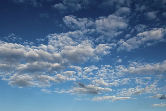Framed Print : Stratocumulus Clouds Print - Blue Sky Landscape Framed Print : Stratocumulus Clouds Print - Blue Sky Landscape