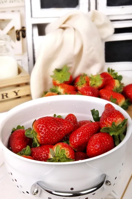 Framed Print : Strawberries in a Sieve Kitchen Table Print Framed Print : Strawberries in a Sieve Kitchen Table Print
