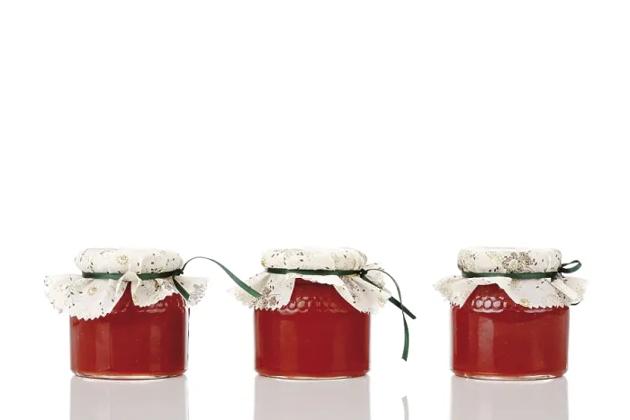 Framed Print : Strawberry Jam in Jars Print Framed Print : Strawberry Jam in Jars Print