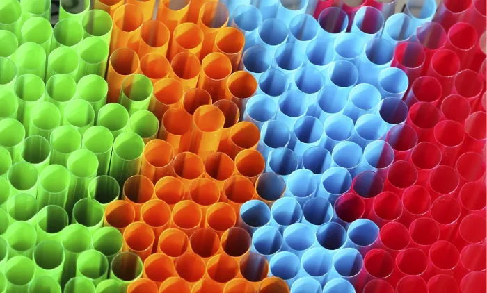 Framed Print : Color Print of Straws Framed Print : Color Print of Straws