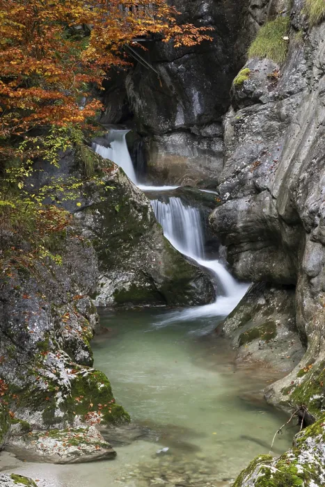 Framed Print : Nothklamm Stream in Autumn Print, Styria, Austria Framed Print : Nothklamm Stream in Autumn Print, Styria, Austria