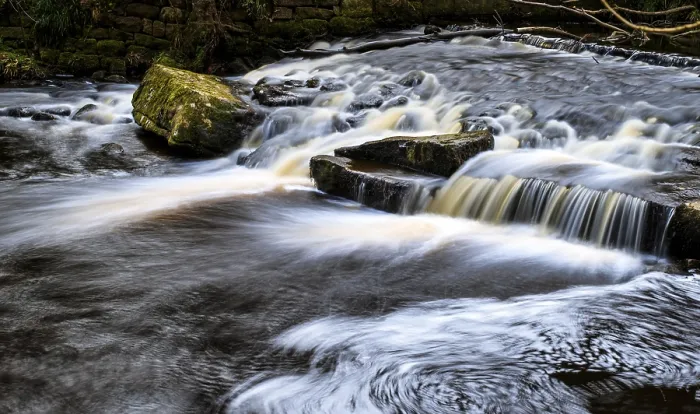 Framed Print : Long Exposure Print of a Forest Stream Framed Print : Long Exposure Print of a Forest Stream