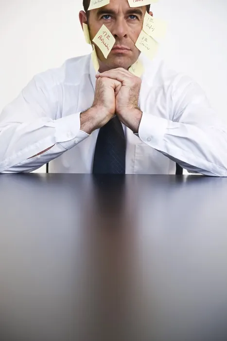 Framed Print : Stressed Manager Print Framed Print : Stressed Manager Print