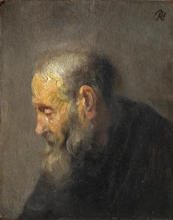 Framed Print : Rembrandt - Study of an Old Man in Profile Print Framed Print : Rembrandt - Study of an Old Man in Profile Print