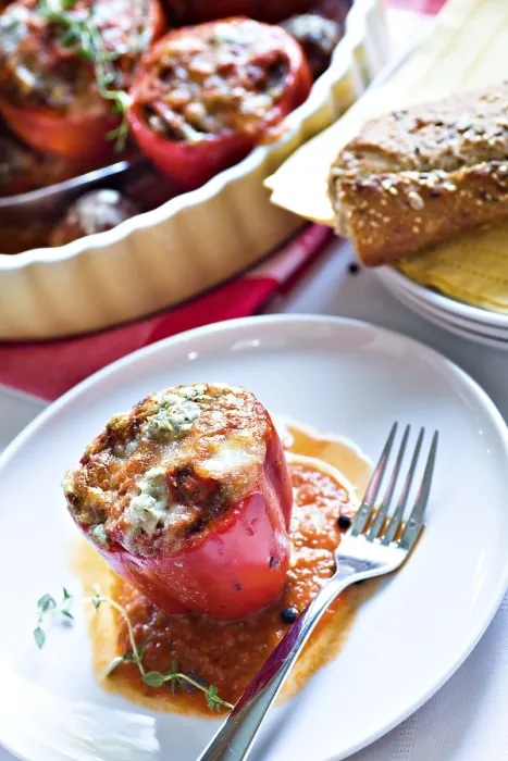 Framed Print : Stuffed Bell Peppers Print Framed Print : Stuffed Bell Peppers Print