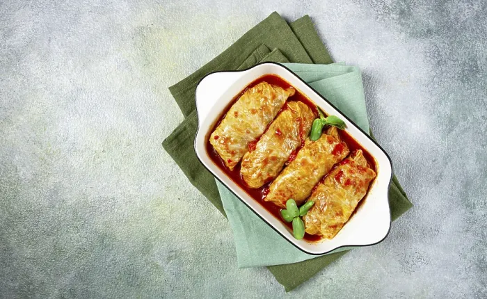Framed Print : Stuffed Cabbage Rolls Print, Top View Framed Print : Stuffed Cabbage Rolls Print, Top View